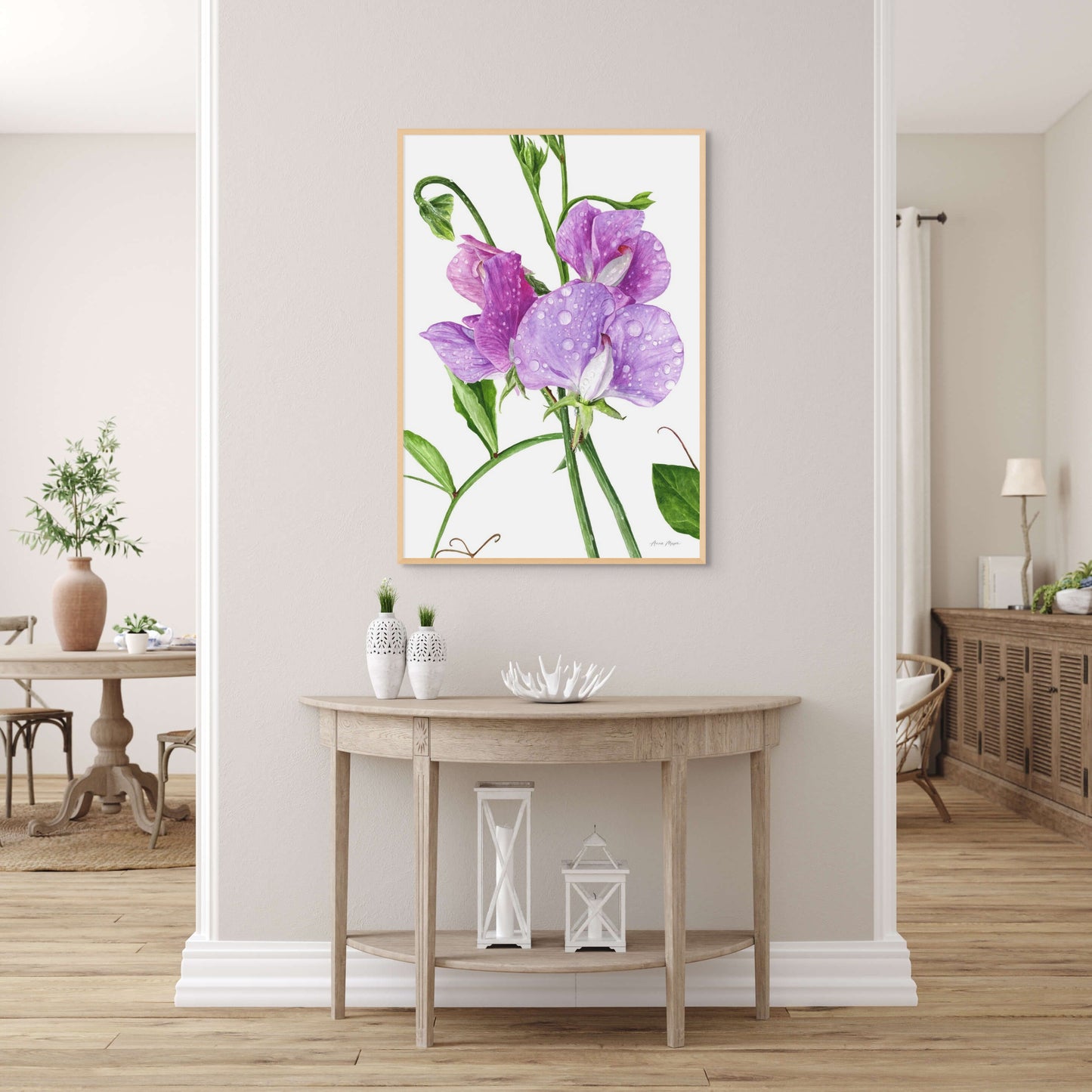 Sweet Peas After The Rain