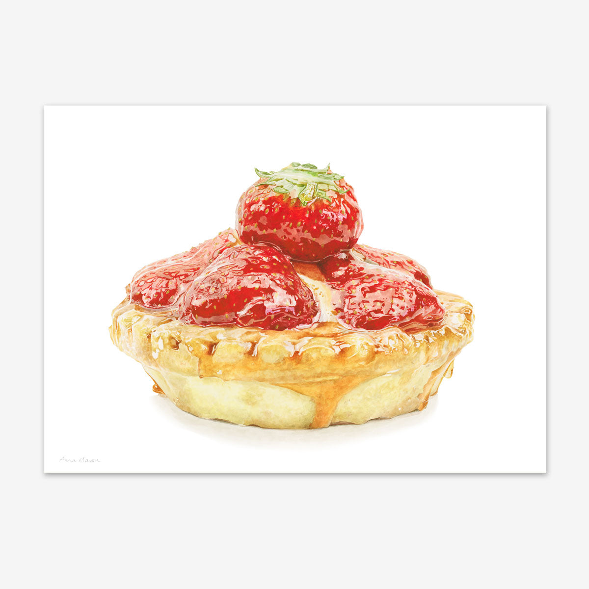 Strawberry Tart (Original painting)