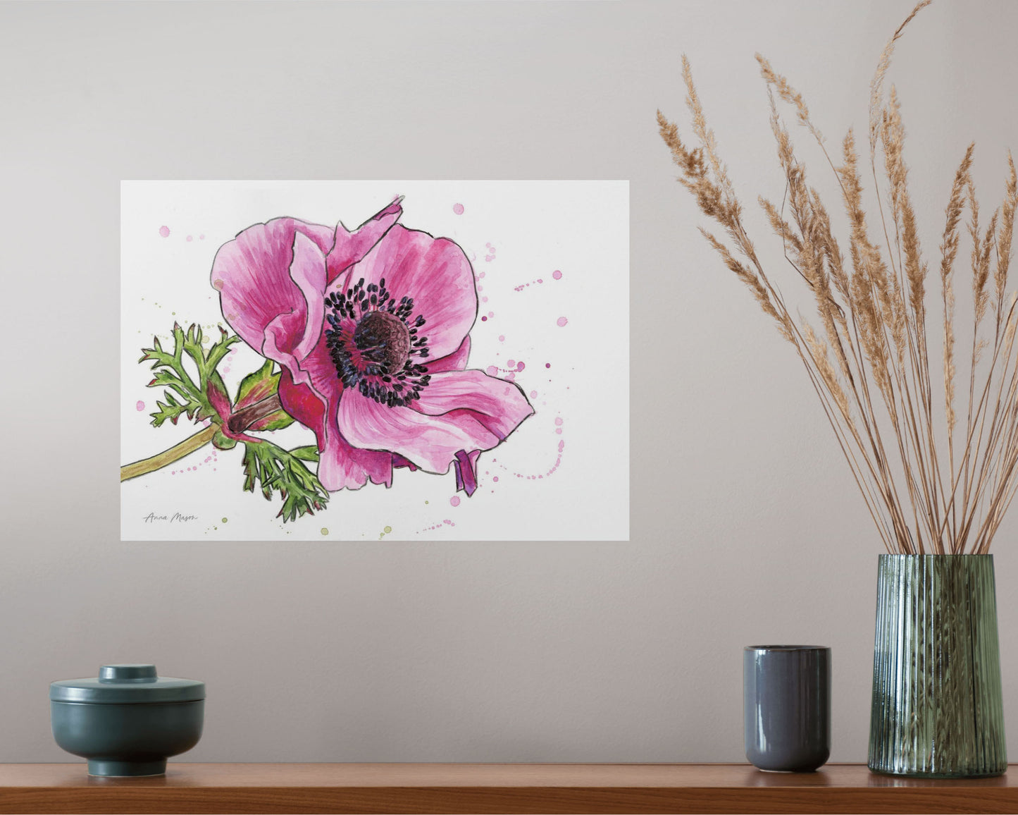 Line & Wash Anemone