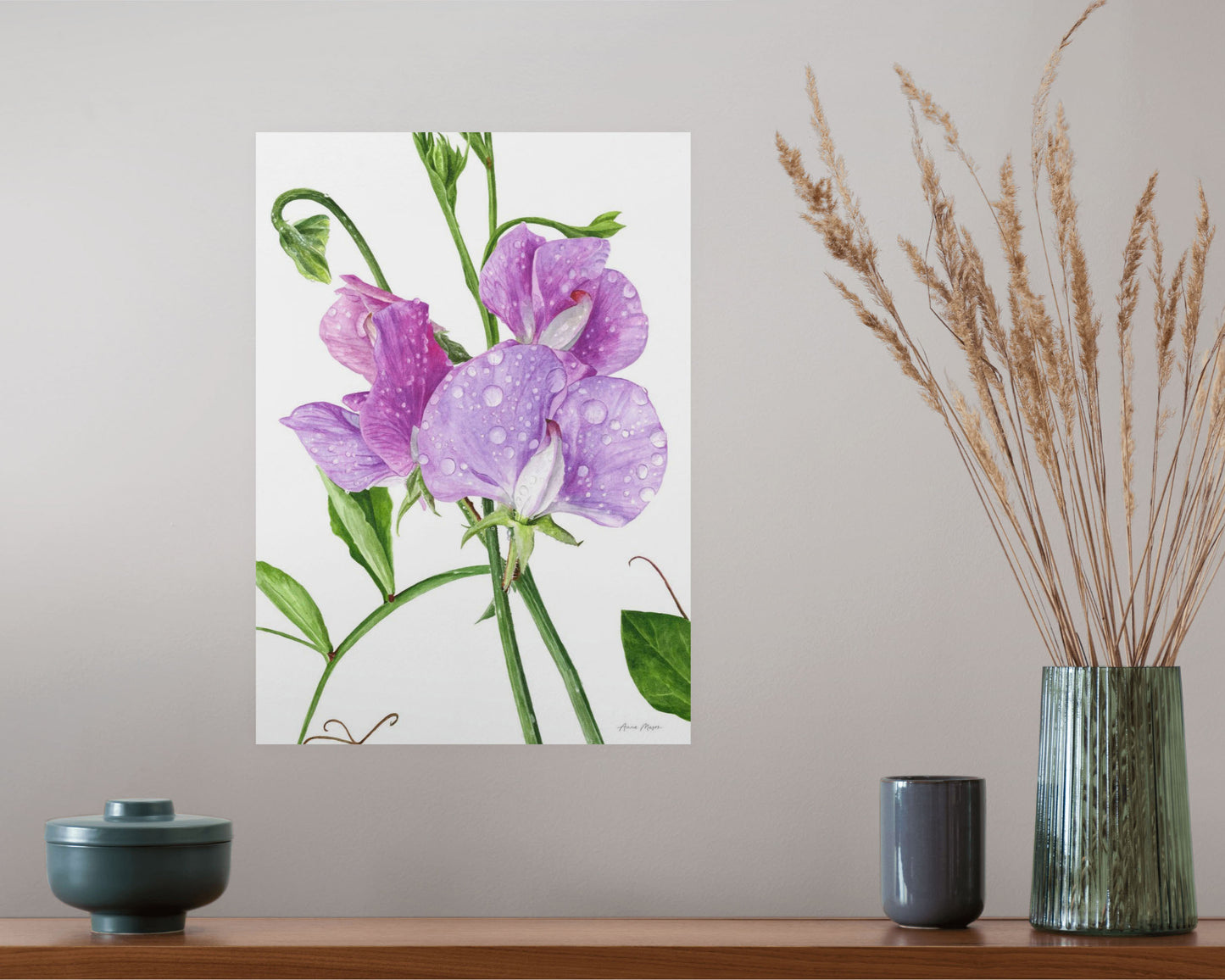 Sweet Peas After The Rain
