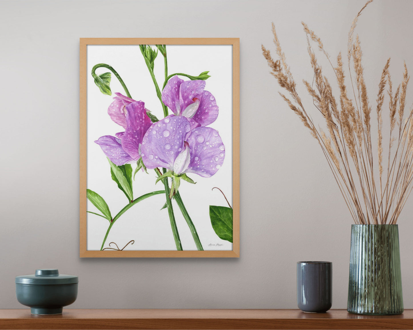 Sweet Peas After The Rain