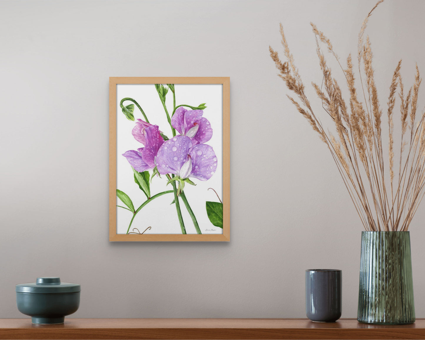 Sweet Peas After The Rain